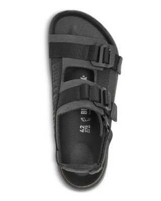 サンダル Birkenstock Black Shinjuku Sandal Shinjuku Leather-Textile Black | BIRKENSTOCK