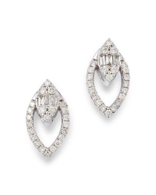 Bloomingdale's Fine Collection Diamond Open Stud Earrings in 14K White Gold, 0.30 ct. t. w.