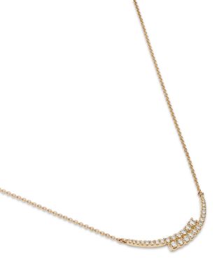 Diamond Bypass Necklace in 14K Yellow Gold, 0.30 tcw