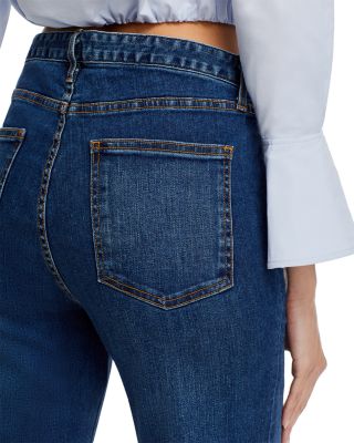 Helena High Rise Flared Sailor Jeans in Medium Wash