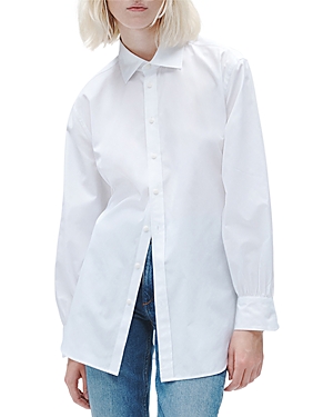 Shop Rag & Bone Ellison Cotton Poplin Shirt In White