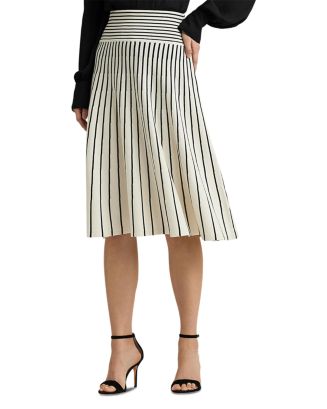 Lauren Ralph Lauren Nautical Stripe A Line Midi Skirt main image 1