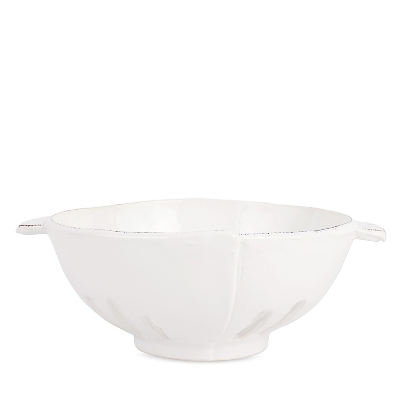 Vietri Lastra White Colander In White