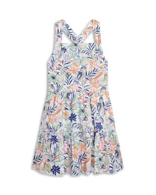 Ralph Lauren - Girls' Tropical Print Linen Cotton Dress - Little Kid