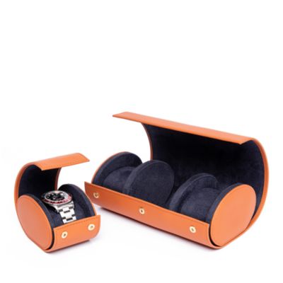 Hyde Park Three Watch Leather Pouch