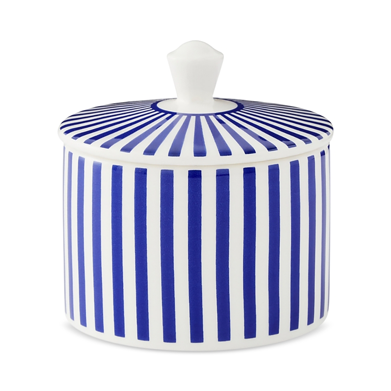 Spode Blue Italian Steccato Covered Sugar Bowl In Blue