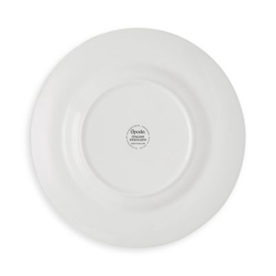 Blue Italian Steccato Narrow Stripe Tidbit Plates, Set of 4