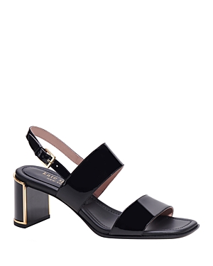 Shop Kate Spade New York Women's Merritt Patent Leather Block Heel Sandals In Black