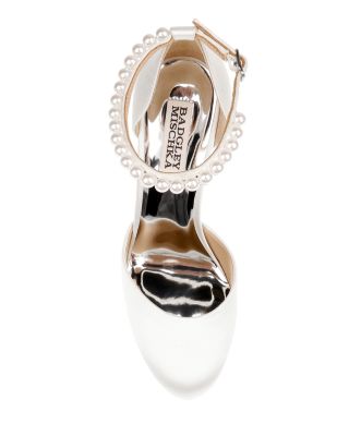 Women&#39;s Felixa Almond Toe Adorned Strap High Heel Pumps