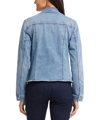 Frayed Hem Jean Jacket