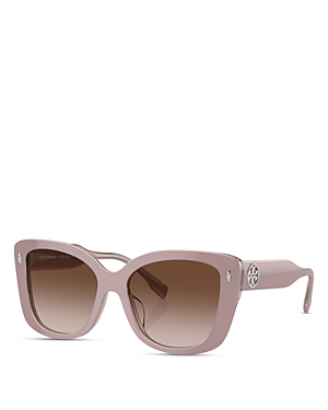Tory Burch Pushed Miller Butterfly Sunglasses, 54mm In Pink/brown Gradient