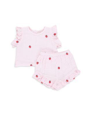 Pink Chicken - Girls' Roey Cotton Gauze Top & Bloomer Set - Baby