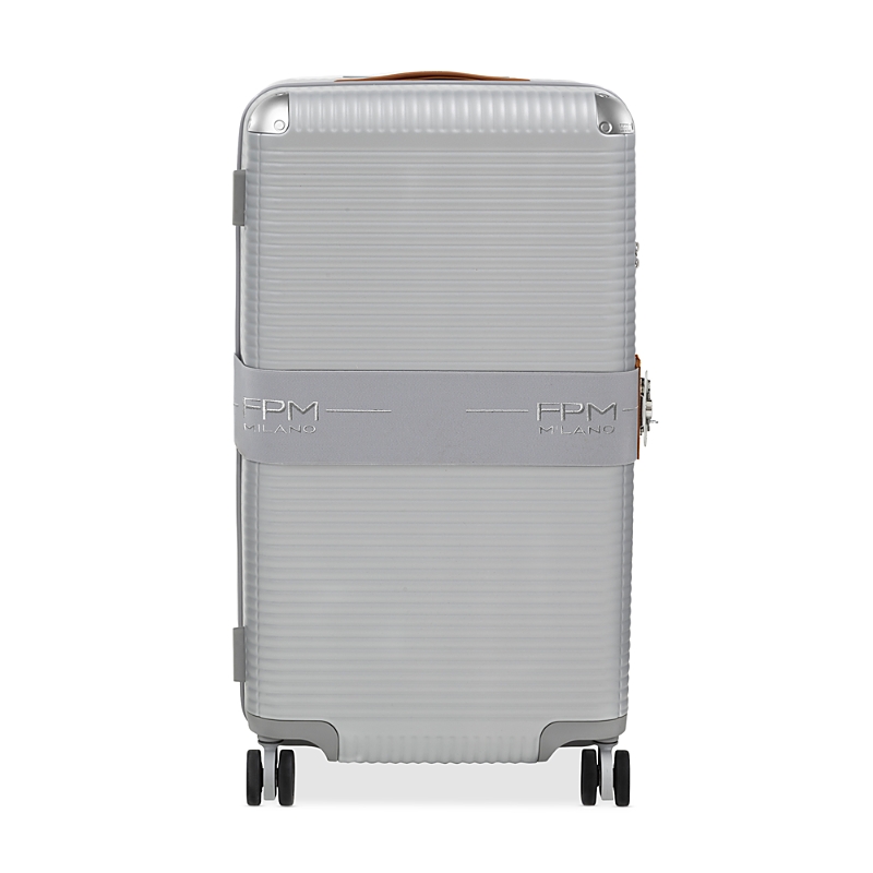 Fpm Milano Bank Zip Deluxe Trunk Suitcase In Glacier Grey