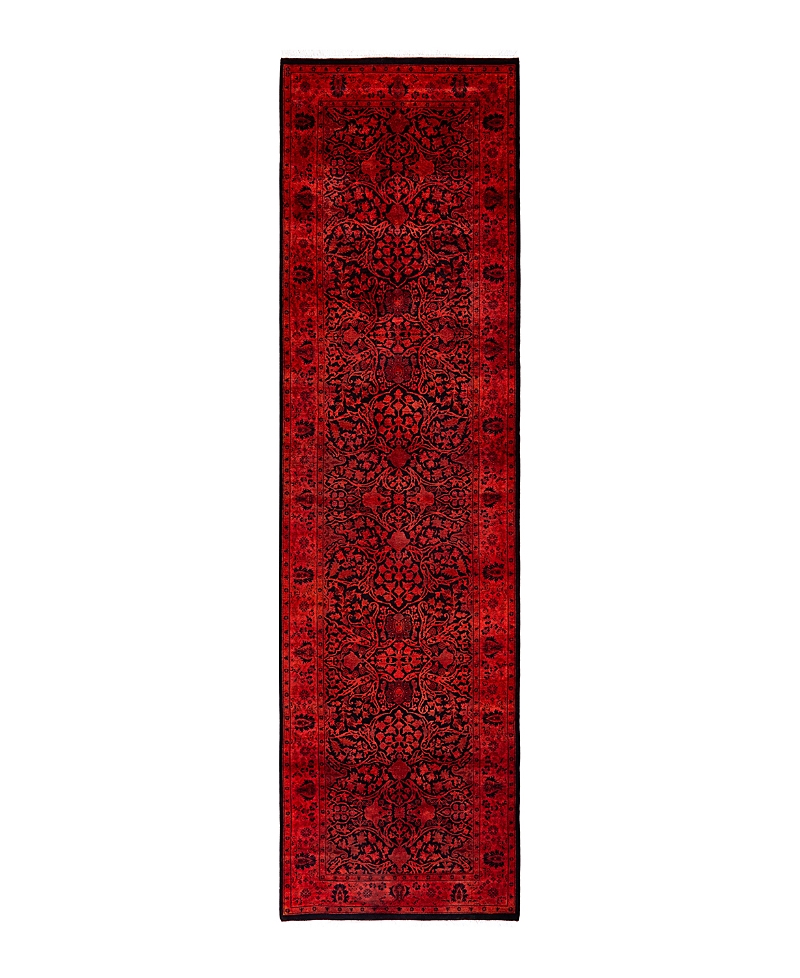 Bloomingdale's Fine Vibrance M1370 Runner Area Rug, 3' X 11' In Red