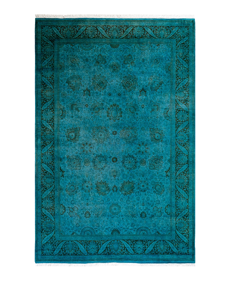 Bloomingdale's Fine Vibrance M1560 Area Rug, 6' X 9'4 In Blue
