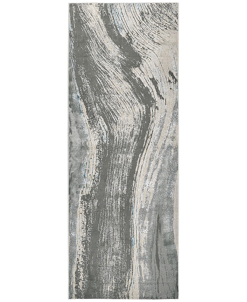 Feizy Azure Azr3524f Runner Area Rug, 2'10 X 7'10 In Gray/ivory