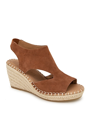 Shop Gentle Souls By Kenneth Cole Women's Cody Slip On Slingback Espadrille Wedge Sandals In Lugguge