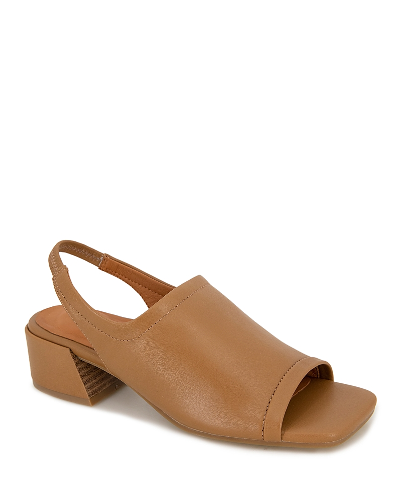 GENTLE SOULS BY KENNETH COLE GENTLE SOULS BY KENNETH COLE WOMEN'S PENNY SQUARE TOE BLOCK HEEL SLINGBACK SANDALS