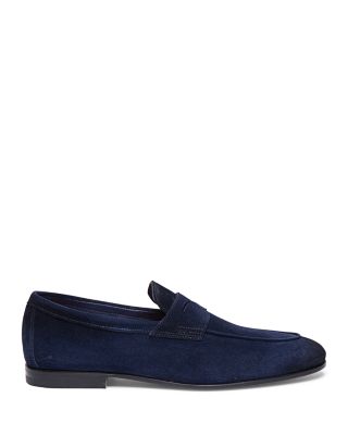 Carlos Suede Penny Loafers