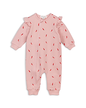 Shop Miles The Label Girls' Hot Pepper Print Coverall - Baby In Light Pink