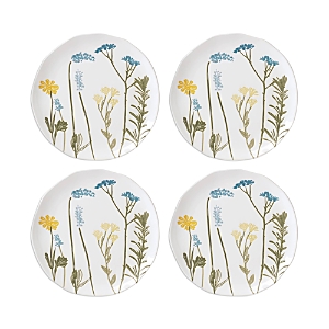 Lenox Wildflowers Accent Plates, Set Of 4 In White