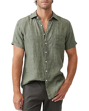 Rodd & Gunn Palm Beach Short Sleeve Slim Fit Shirt In Kelp