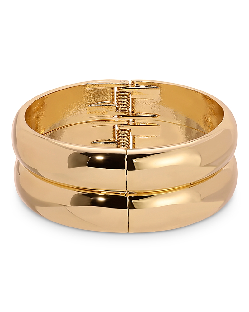 Ettika Simple Stackable Bangle Bracelet Set In Gold
