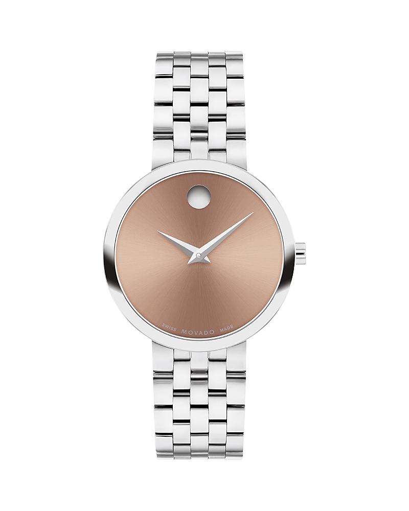 Movado Museum Women's Watch In Brown/silver