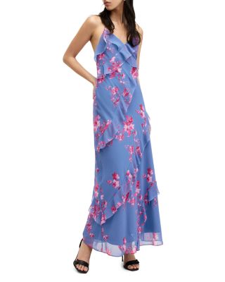 ALLSAINTS - Marina Iona Ruffled Open Back Dress