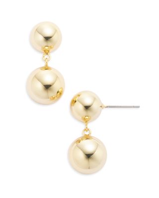 Aqua Ball Drop Earrings in 14K Gold Plated - Exclusive