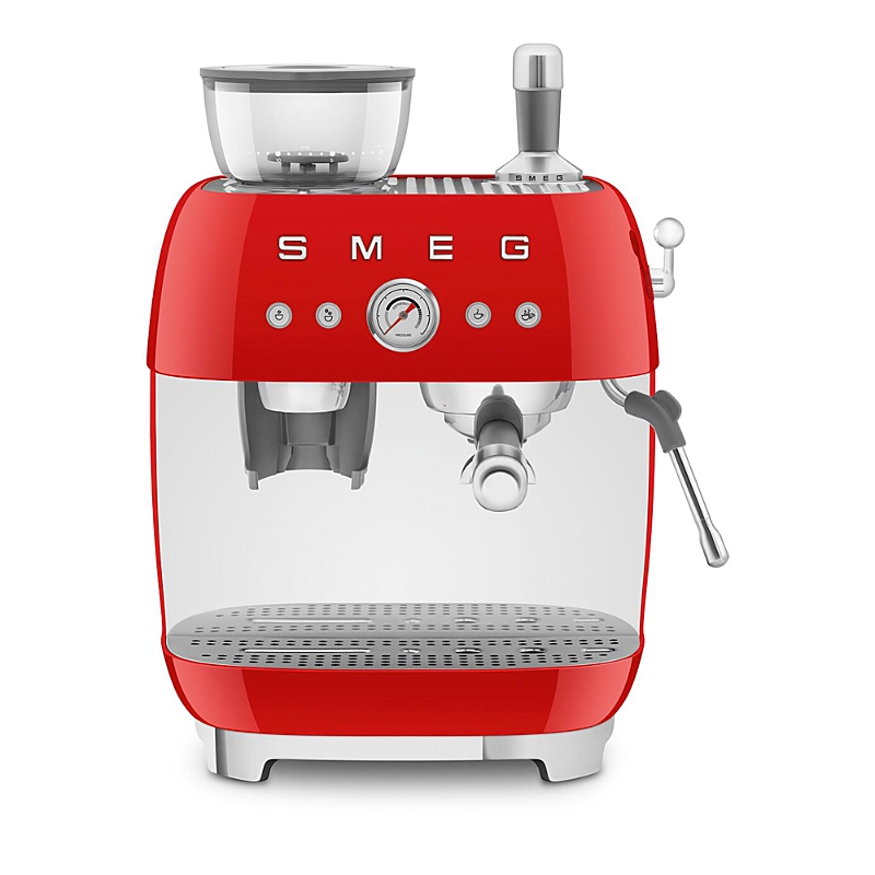 Smeg 50s Retro Style Aesthetic Espresso Coffee Machine In Red