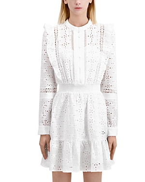 The Kooples Cotton Lace Dress In White