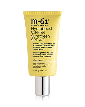 M-61 Hydraboost Oil-free Sunscreen Spf 40 1.7 Oz. In White