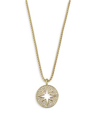 AQUA - Celestial Starburst Cutout Pendant Necklace, 18" - Exclusive