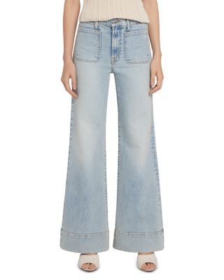7 For All Mankind - The Dojo High Rise Wide Leg Jeans in Priscilla
