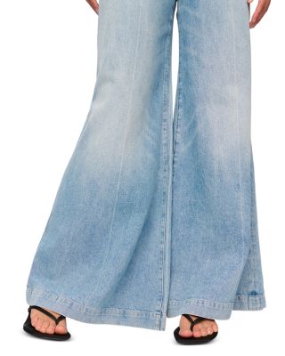DL1961 Lucila High Rise Ultra Wide Leg Jeans in Clear Sky