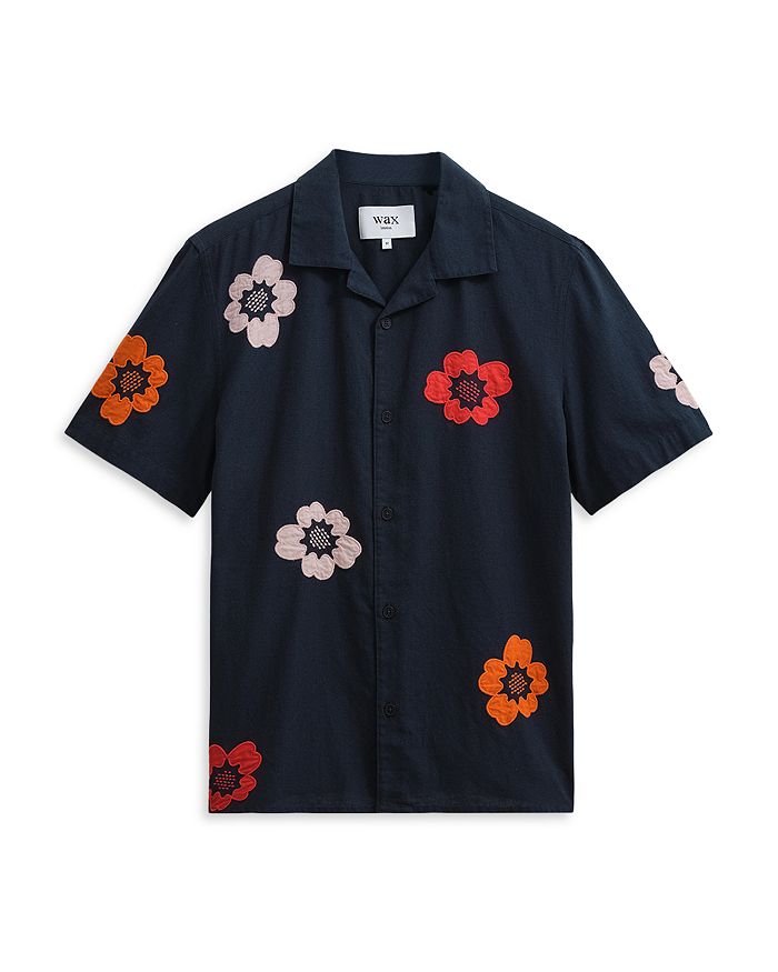 Wax London Didcot Short Sleeve Shirt Black Size S main image 1