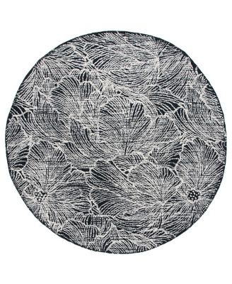 Safavieh Ebony EBN101Z Round Area Rug, 6' x 6'
