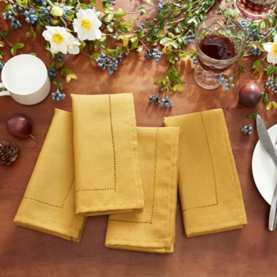 Elrene Home Fashions - Alison Hemstitch Napkin, Set of 4