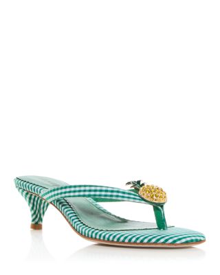 Jeffrey Campbell - Jeffrey Campbell Women's Pinacolada Embellished Block Heel Thong Sandals