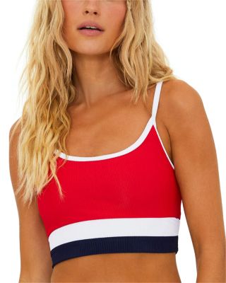 Beach Riot Eva Americana Colorblock Bikini Top