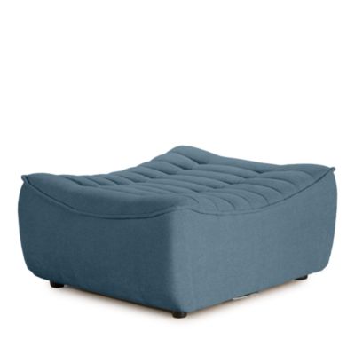 Trattino Fabric Ottoman
