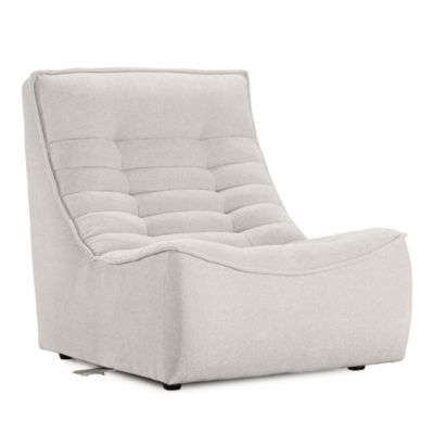 Trattino Armless Fabric Chair