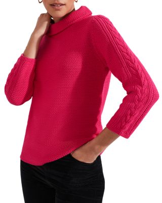 ホブズ HOBBS CAMILLA CABLE JUMPER （SAPPHIRE PINK） Hobbs London Camilla Cable Jumper In Sapphire Pink | ModeSens