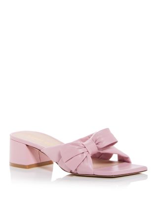 Stuart Weitzman - x Sofia Richie Grainge Women's Sofia 45 Slip On Bow Sandals