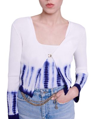 Maje Mitournelle Ribbed Knit Twin Set