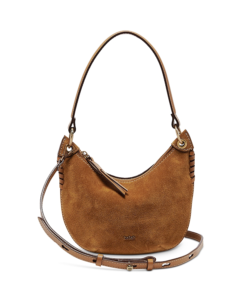 ba & sh Swing Suede Shoulder Bag