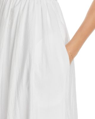 strapless white linen maxi dress Monroe Strapless Linen Maxi Dress – Girls Will Be Girls main image 1