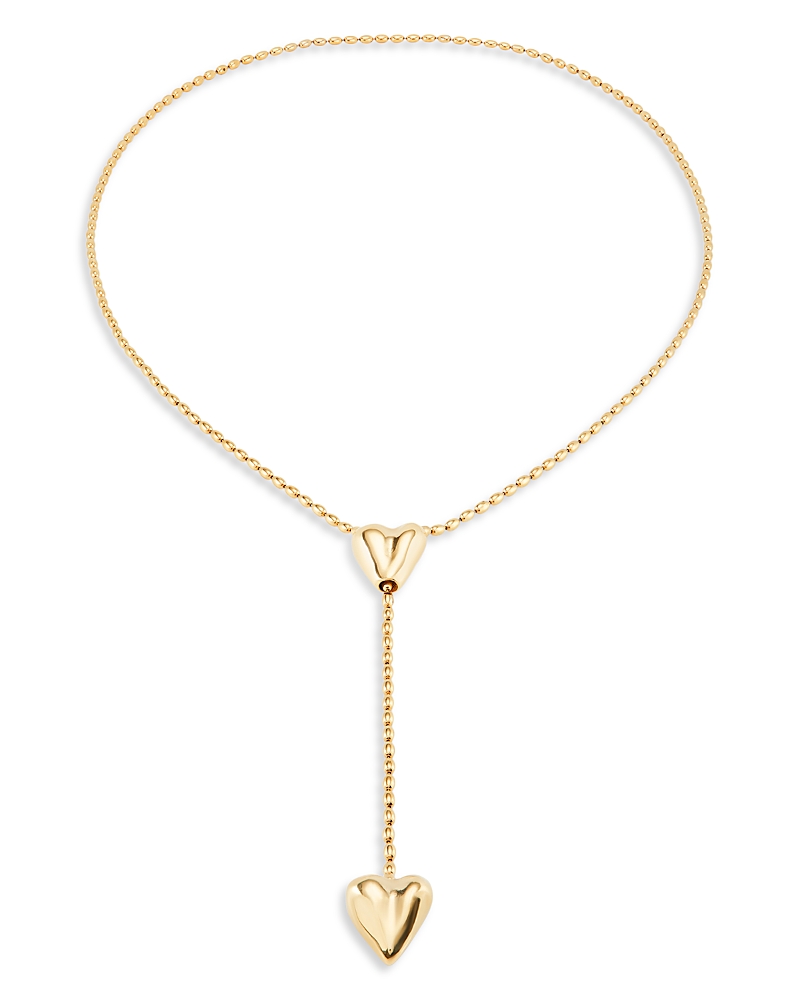 Unode50 Double Heart Y Necklace
