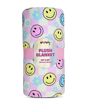 Shop Iscream Unisex Plush Blanket - Ages 3+ In Happy Check